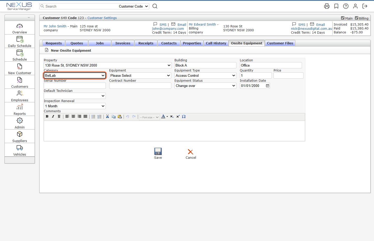 Now you can email the Login Details by clicking on "Email Login Details.